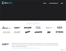 Tablet Screenshot of devartis.com